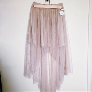 Charlotte Russe High-Low Tulle Skirt